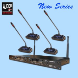 Mic Meja Rapat Wireless AUDERPRO AP-949WMT-4CH UHF Digital