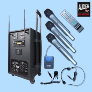 Portable Wireless AUDERPRO AP-1284PA DVD USB