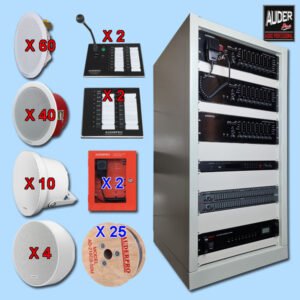 Paket Audio Evacuation Alarm BGM Paging EVA 1