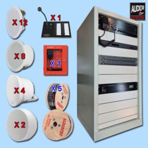 Paket Audio Evacuation Alarm BGM Paging EVA10