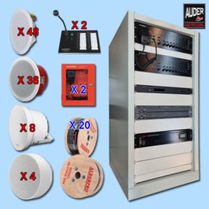 Paket Audio Evacuation Alarm BGM Paging EVA 3