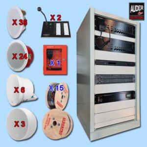 Paket Audio Evacuation Alarm BGM Paging EVA 5