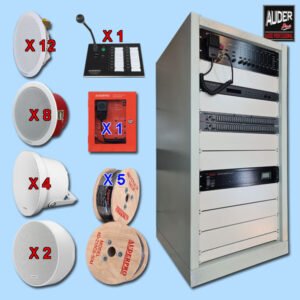 Paket Audio Evacuation Alarm BGM Paging EVA 9